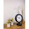Siyah Metal Dekoratif Masa Saati 25×20 cm