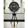 Siyah Metal Gold Rakamlı Üç Ayaklı Masa Saati