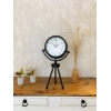 Siyah Metal Mini Tripod Dekoratif Masa Saati 45×26 cm
