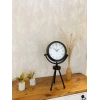 Siyah Metal Mini Tripod Dekoratif Masa Saati 45×26 cm