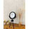 Siyah Metal Mini Tripod Dekoratif Masa Saati 45×26 cm