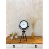 Siyah Metal Mini Tripod Masa Saati 45×26 cm