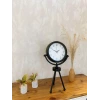 Siyah Metal Mini Tripod Masa Saati 45×26 cm