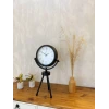 Siyah Metal Mini Tripod Retro Masa Saati 45×26 cm