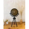 Siyah Metal Mini Tripod Spor Masa Saati 45×26 cm