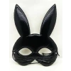 Siyah Renk Kumaş Malzemeden İmal Eva Tavşan Maskesi 19x15 Cm