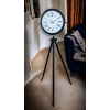 Siyah Roma Rakamlı Lüks Tasarım Tripod Ayaklı Saat