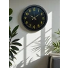 Siyah Standart 40 Cm Metal Dekoratif Duvar Saati