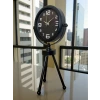 Siyah Zarif Üç Ayaklı Masa Saati