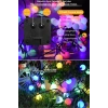 sonx 10 Metre 50 Top Güneş Enerjili Solar Led Işık Dekoratif Rgb