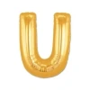 U Harf Folyo Balon Altın Renk 40 İnç