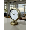 Vintage Luxury 25 x 20 Cm Eskitme Metal Masa Saati