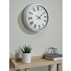 White Prime Roma Rakamlı 40 Cm Metal Duvar Saati