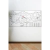 Yazılabilir Türkiye Haritası Manyetik Duvar Stickerı 110 x 56 cm
