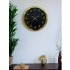 Zarif Klasik Stil 40 Cm Metal Gold Duvar Saati