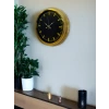 Zarif Klasik Stil 40 Cm Metal Gold Duvar Saati