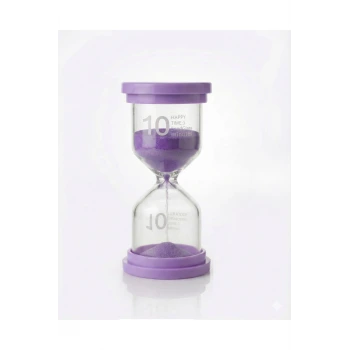 10 Dakika MOR Kum Saati - Dekoratif Cam