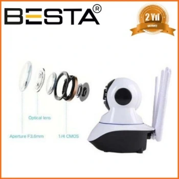 2 MP 1080P 5 Antenli Kablosuz Bebek Kamerası KD-1605