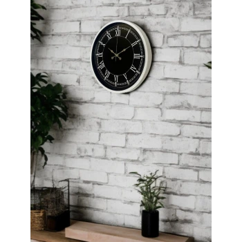 36 Cm Beyaz Dekoratif Duvar Saati