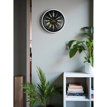 36 Cm Beyaz Dekoratif Duvar Saati