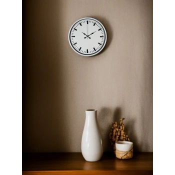 36 Cm Beyaz Standart Duvar Saati
