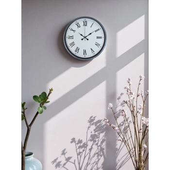 36 Cm Gri Roma Rakamlı Duvar Saati