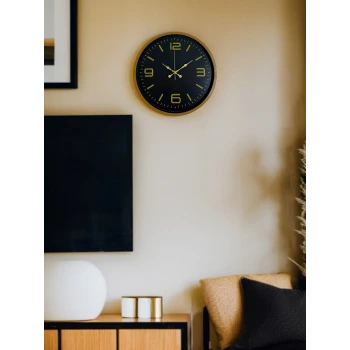 36 Cm Kahverengi Dekoratif Duvar Saati