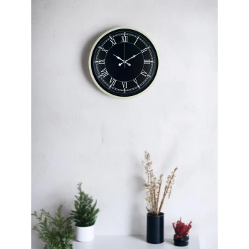 36 Cm Krem Dekoratif Duvar Saati