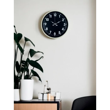 36 Cm Krem Zarif Duvar Saati