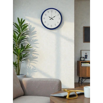 36 Cm Lacivert Dekoratif Duvar Saati