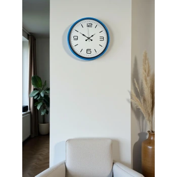 36 Cm Mavi Dekoratif Duvar Saati