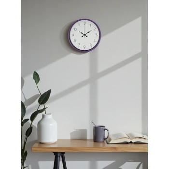 36 Cm Mor Dekoratif Duvar Saati