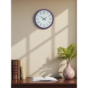 36 Cm Mor Roma Rakamlı Duvar Saati