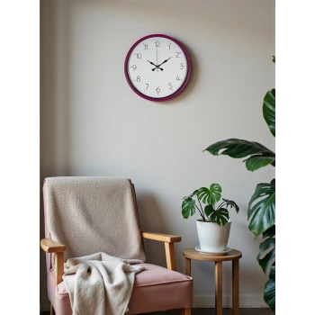 36 Cm Pembe Standart Duvar Saati