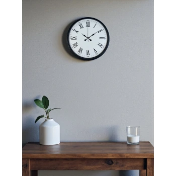 36 Cm Siyah Roma Rakamlı Duvar Saati