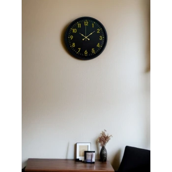 36 Cm Siyah Standart Duvar Saati