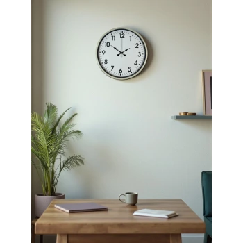 36 Cm Standart Krem Duvar Saati