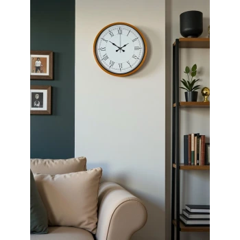 36 Cm Standart Turuncu Duvar Saati