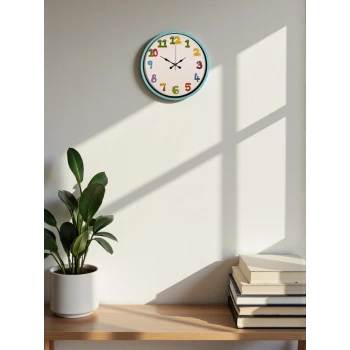 36 Cm Turkuaz Çocuk Odası Duvar Saati