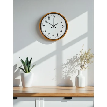 36 Cm Turuncu Dekoratif Duvar Saati