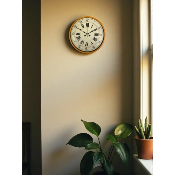 36 Cm Turuncu Nostalji Duvar Saati