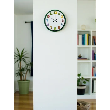 36 Cm Yeşil Çocuk Odası Duvar Saati