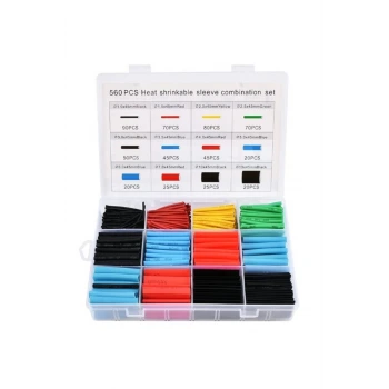 560 Parça Set Isıyla Daralan Makaron Kablo Koruyucu Kılıf