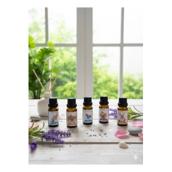 6’lı Esans Yağ Seti – Difüzör, Oda Kokusu, Mum ve Sabun Yapımına Uygun