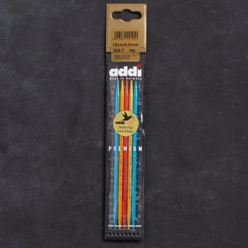 Addi Colibri 4,5mm 15cm Renkli Çorap Şişi - 204-7