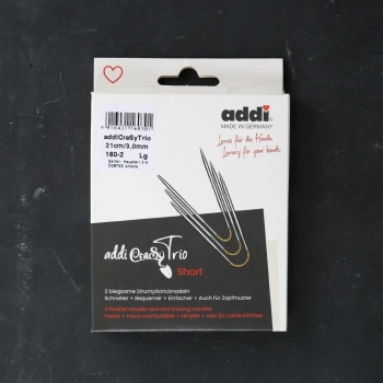 Addi CrasyTrio 3 lü 3 Mm 21 Cm Misinalı Çorap Şişi