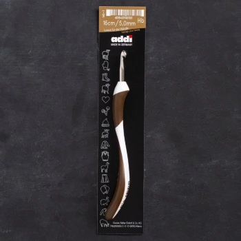 Addi Swing 5mm 16cm Kahverengi Ergonomik Yün Tığ -