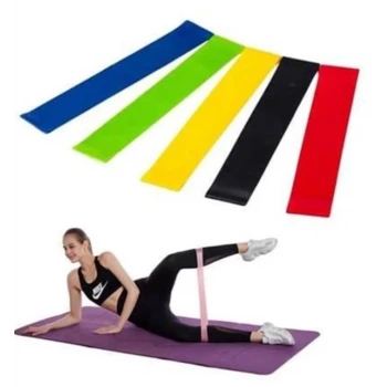 Aerobik Bant 5 Li Pilates Yoga Bandı