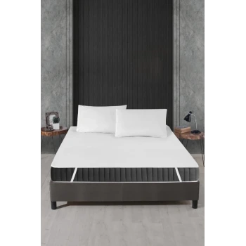 Alez Pamuklu Dört Köşe Lastik Yatak Koruyucu 160*200 cm