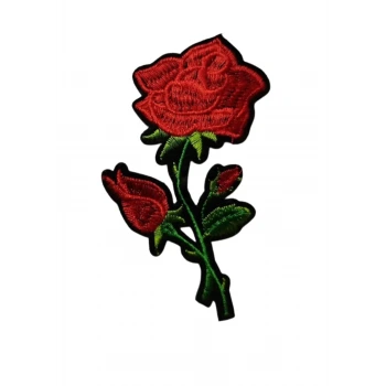 Aplike Ütü İle Yapışan Gül Büyük Arma 15x5 cm